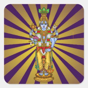 Lord Vishnu Aufkleber