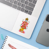 Lord Vishnu Aufkleber (Laptop mit iPhone)