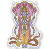 Lord Vishnu Aufkleber (Vorderseite)