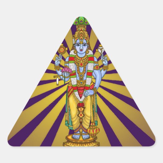 Lord Vishnu Aufkleber (Vorderseite)
