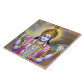 Lord Vishnu Floral Fine Art Fliese (Seite)