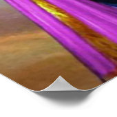 Lord Vishnu Floral Fine Art Poster (Ecke)