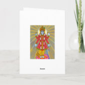 Lord Vishnu Greeting Card Karte (Rückseite)