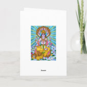 Lord Vishnu Grußkarte Karte (Rückseite)