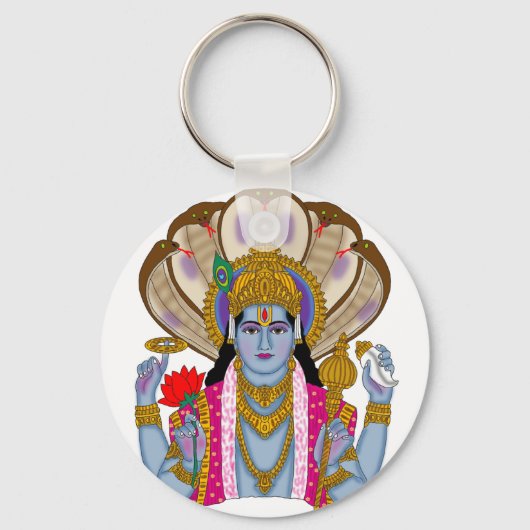Lord Vishnu Keychain Schlüsselanhänger (Vorderseite)