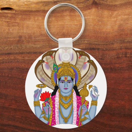 Lord Vishnu Keychain Schlüsselanhänger (Vorderseite)