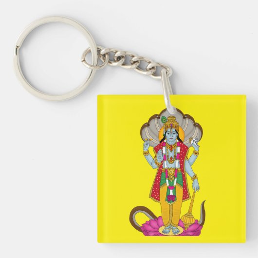 Lord Vishnu Keychain Schlüsselanhänger (Vorderseite)