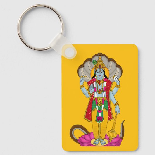 Lord Vishnu Keychain Schlüsselanhänger (Vorderseite)