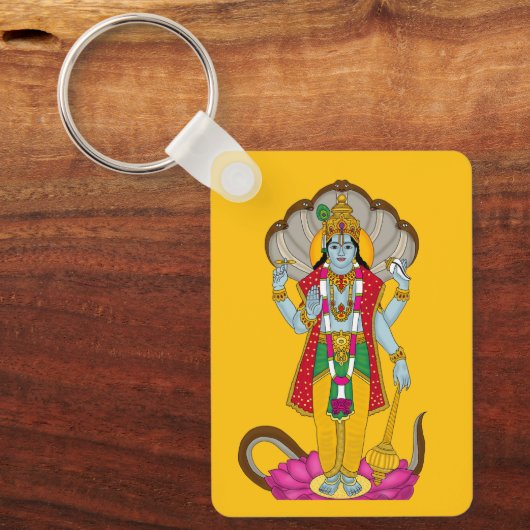 Lord Vishnu Keychain Schlüsselanhänger (Vorderseite)