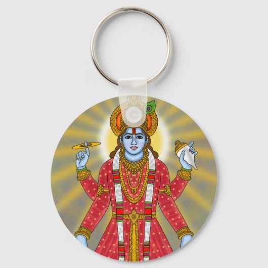 Lord Vishnu Keychain Schlüsselanhänger (Vorderseite)