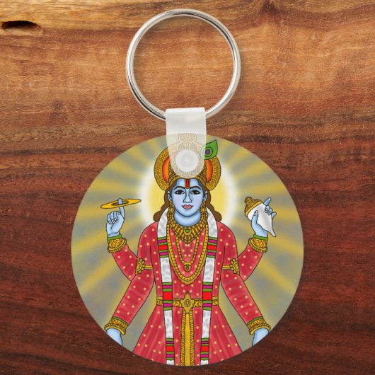 Lord Vishnu Keychain Schlüsselanhänger (Vorderseite)