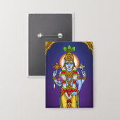 Lord Vishnu Knopf Button (Vorderseite/Rückseite)