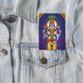 Lord Vishnu Knopf Button (Insitu)