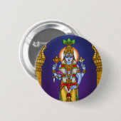 Lord Vishnu Knopf Button (Vorne & Hinten)