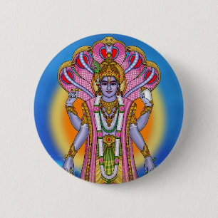Lord Vishnu Knopf Button