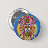 Lord Vishnu Knopf Button (Vorne & Hinten)