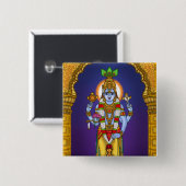 Lord Vishnu Knopf Button (Vorne & Hinten)