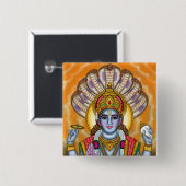 Lord Vishnu Knopf Button (Vorne & Hinten)