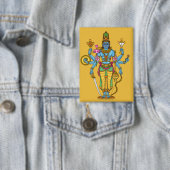 Lord Vishnu Knopf Button (Insitu)