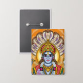 Lord Vishnu Knopf Button (Vorderseite/Rückseite)