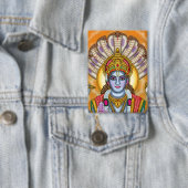 Lord Vishnu Knopf Button (Insitu)
