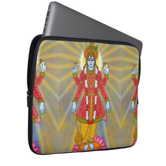 Lord Vishnu Laptop Case (Vorne Rechts)