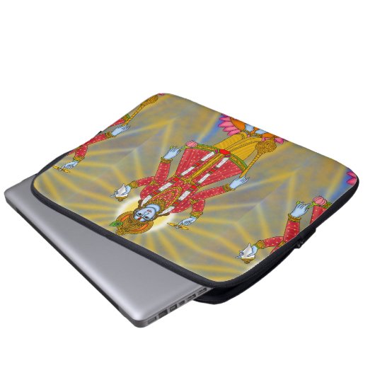 Lord Vishnu Laptop Case (Vorne Knopf)
