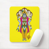 Lord Vishnu-Mauspad Mousepad (Mit Mouse)