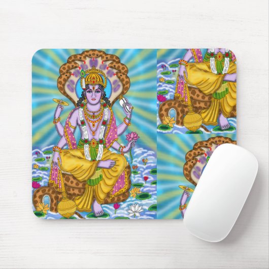 Lord Vishnu Mouse Pad Mousepad (Mit Mouse)