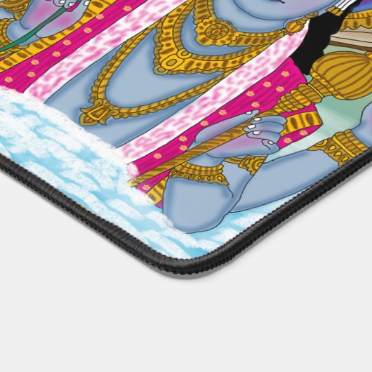 Lord Vishnu Mouse pad Schreibtischunterlage (Ecke)