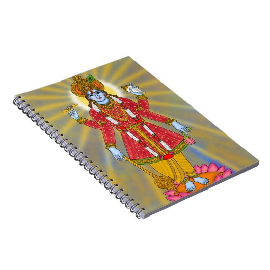 Lord Vishnu notebook Notizblock (Rechte Seite)