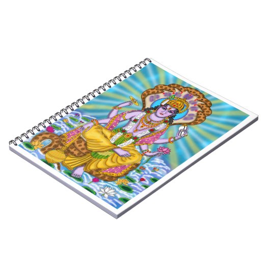 Lord Vishnu-Notebook Notizblock (Linke Seite)