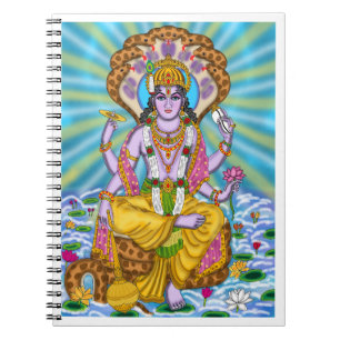 Lord Vishnu Notizbuch Notizblock