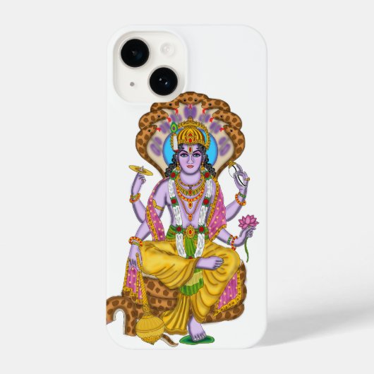 Lord Vishnu Phone Case iPhone Hülle (Rückseite)