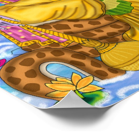 Lord Vishnu Poster (Ecke)