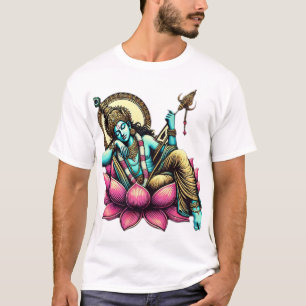 "Lord Vishnu Resting on the Lotus: Symbol Cosmi T-Shirt