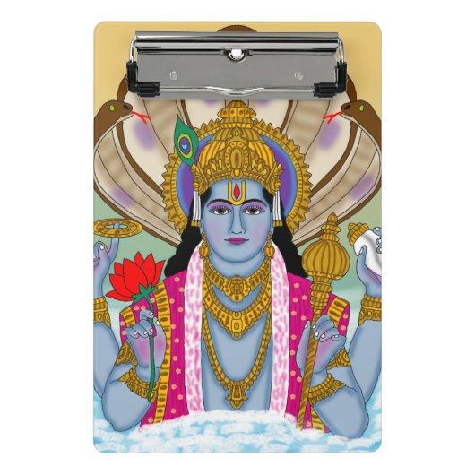 Lord Vishnu Stationery Mini Klemmbrett (Vorderseite)