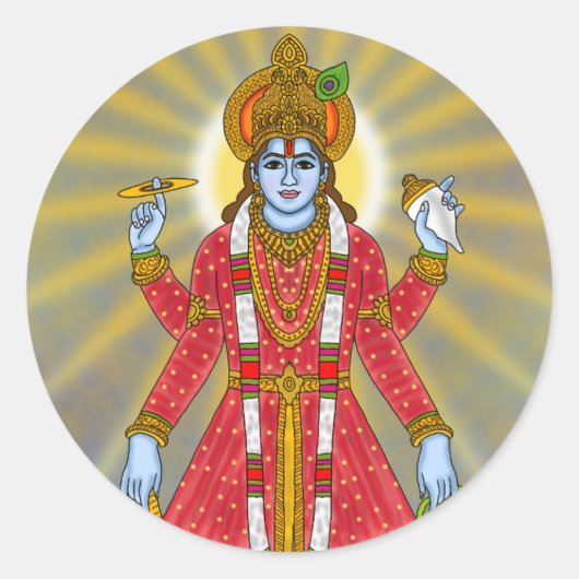Lord Vishnu Sticker (Vorderseite)