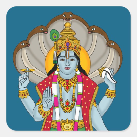 Lord Vishnu Sticker (Vorderseite)