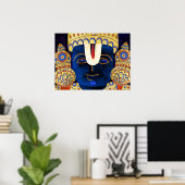 Lord Vishnu Tirupati Perumal Hindu Gott Gemälde Poster (Heimbüro)