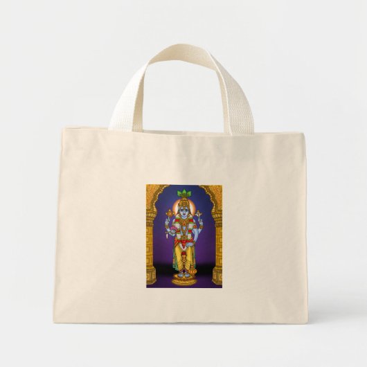 Lord Vishnu-Tragetasche Mini Stoffbeutel (Vorne)