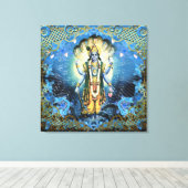 Lord Vishnu - Wrapped Canvas Leinwanddruck (Insitu (Holzboden))