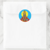 Lord Vitthal-Aufkleber Runder Aufkleber (Tasche)