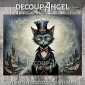 Lord Whiskers from Darkshire - Decoupage - Seidenpapier