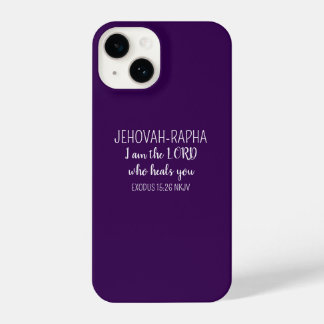 Lord Who Heals Dark Purple Simple Christian iPhone 14 Hülle
