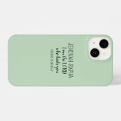 Lord Who Heals Light Green Simple Christian iPhone Hülle (Rückseite (Horizontal))