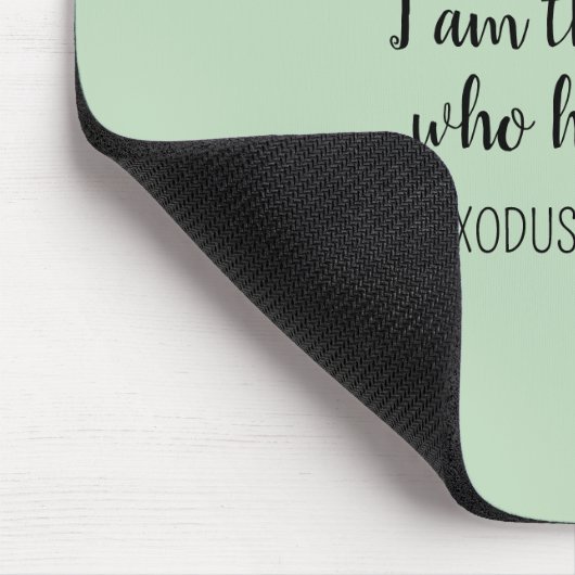 Lord Who Heals Light Green Simple Christian Mousepad (Ecke)