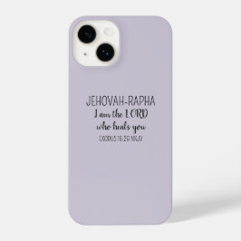 Lord Who Heals Light Purple Simple Christian iPhone 14 Hülle