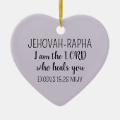 Lord Who Heals Light Purple Simple Christian Keramik Ornament (Vorne)