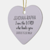 Lord Who Heals Light Purple Simple Christian Keramik Ornament (Links)
